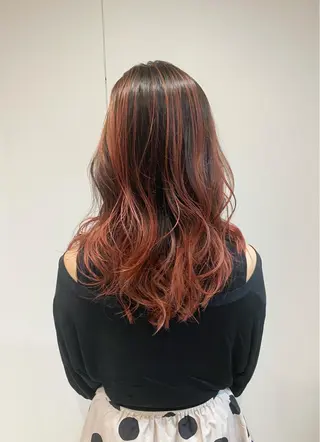 セミロング カラー 自由が丘⭐︎ 巽のヘアスタイル