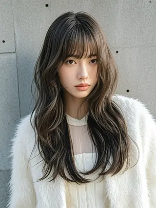 ロング ウルフカット 811 大阪梅田 ウルフのヘアスタイル