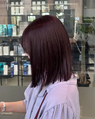 ミディアム インナーカラー/ ブリーチ/ことねのヘアスタイル