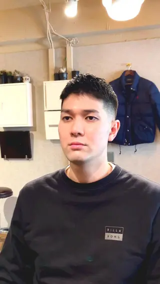 ショート メンズ メンズ眉毛ワックス 青山英憲のヘアスタイル