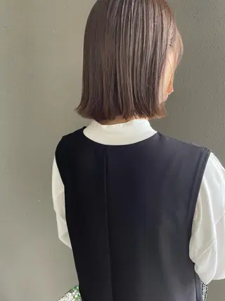 ミディアム 山本 愛永のヘアスタイル