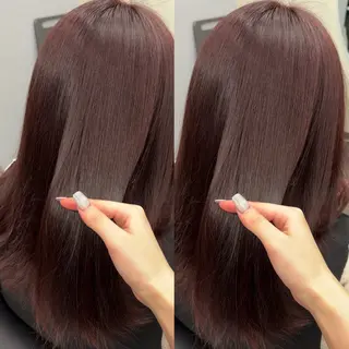 ミディアム 新宿/縮毛矯正/ 髪質改善/りこのヘアスタイル