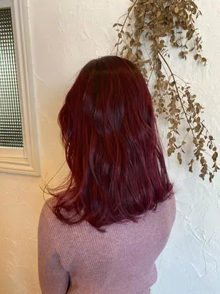ミディアム カラー パーマ 豊橋美容院 ソンリエのヘアスタイル