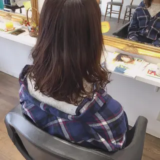 ミディアム パーマ beauty   beast 西新店のヘアスタイル