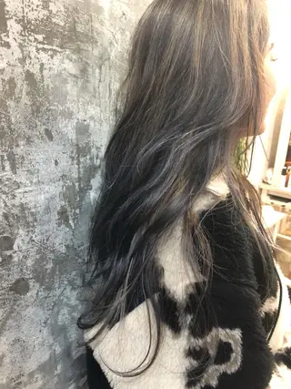 ロング カラー Pia ツボイ ケイタのヘアスタイル