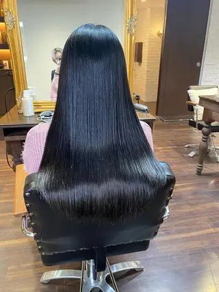 ロング カラー ヘアアレンジ レイヤーカット×髪質 改善🇰🇷シオリのヘアスタイル