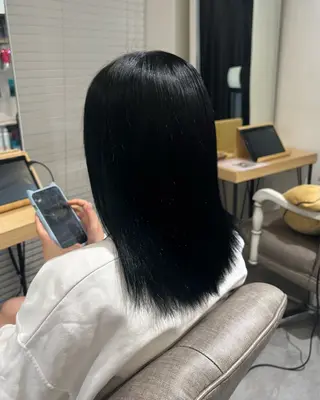 ミディアム カラー sayuri/心斎橋 /ハイトーンカラーのヘアスタイル