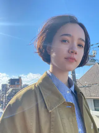 ショート カラー 朝が楽になるパーマ /ミリヤのヘアスタイル