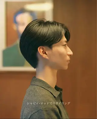 パーマ メンズ メンズショート タチカワユウキのヘアスタイル