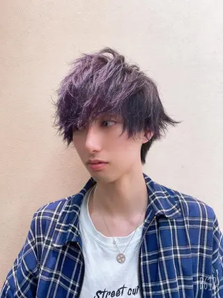 メンズ ゆぴ☾/推しカラー /ハイトーンのヘアスタイル