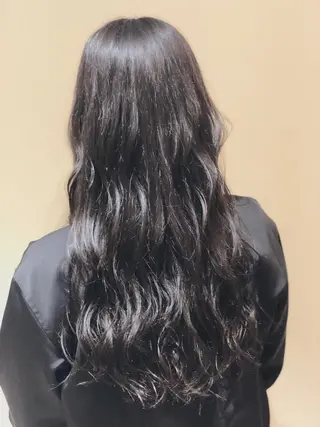 ロング カラー パーマ ヘアアレンジ 【ツヤ髪美容師】 ツダケイスケのヘアスタイル