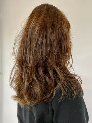 ロング カラー パーマ KOOKI スティードトーキョーのヘアスタイル