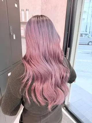 ロング カラー 🌺ハイトーン🌺 矢葺 なぎさ🌺🌺のヘアスタイル