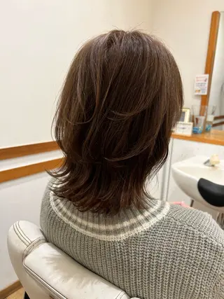 ミディアム カラー アザマ　ヤスカツ _rosso 川口のヘアスタイル