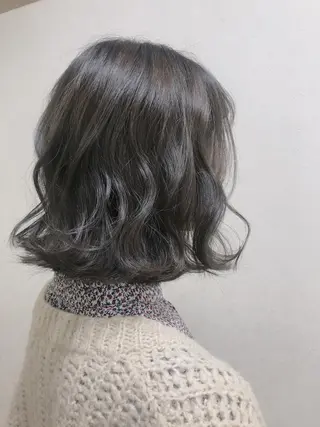 ミディアム カラー もりたみかこ 美容師お休み中のヘアスタイル