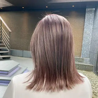 ミディアム カラー ボブ/ショート /パーマ/shinのヘアスタイル