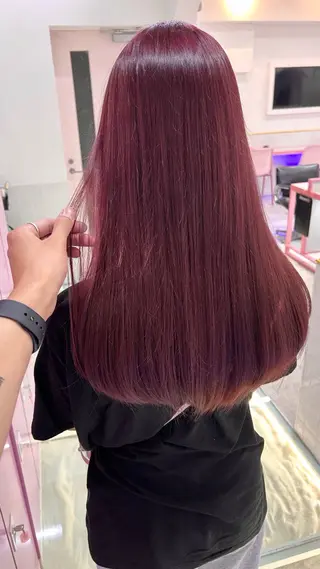 ロング カラー レイン🌏🌱 似合わせ/ハイトーンのヘアスタイル