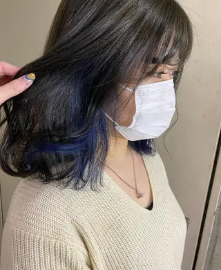 ミディアム カラー 清村 和音のヘアスタイル