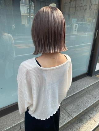 赤荻 まりものヘアスタイル