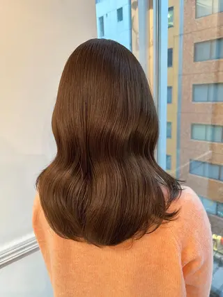 ロング カラー ヘアアレンジ 【髪質改善】カラー 韓国ヘア🎀RISAのヘアスタイル