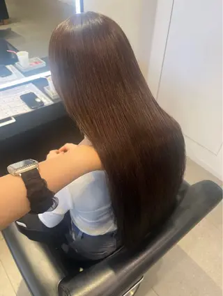 ロング 顔周りレイヤー 髪質改善 / AYUのヘアスタイル