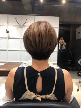 ショート 半個室サロン／韓国 ヘア‎Amiのヘアスタイル