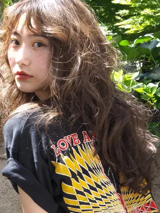 ロング パーマ Moca 〰️のヘアスタイル