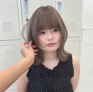 ミディアム カラー 淡い暖色・透明感♡ レイヤー🩰ノアのヘアスタイル