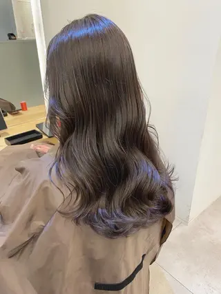 セミロング カラー Zina髪質改善 艶カラー✨のヘアスタイル