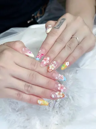 セミロング Bibi nail Osakaのネイルデザイン