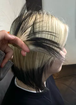 ショート カラー レイヤー/ブラウン カラー/パーマのヘアスタイル