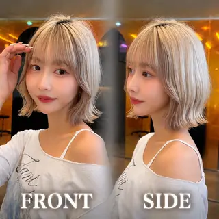 ミディアム カラー 🩷小川大輔🩷 ボブ/インナーカラーのヘアスタイル