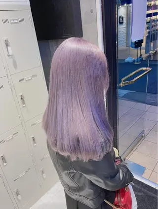 セミロング カラー ハイトーン特化💍 NØRN💍韓国のヘアスタイル