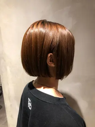 ショート カラー パーマ ヘアアレンジ 新宿/顔周りカット +レイヤー＝しずく♩のヘアスタイル