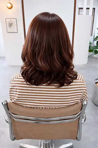セミロング カラー 北畑拡希 /パーマのヘアスタイル