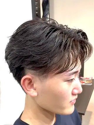 パーマ メンズ 🔥ツイスパ／ フェザー🔥真裟斗のヘアスタイル