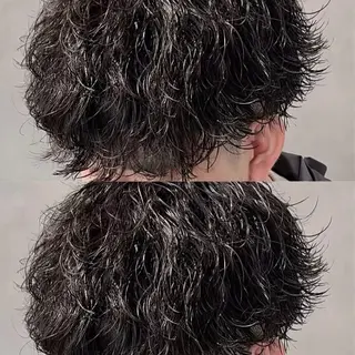 パーマ メンズ 安部 真弘のヘアスタイル