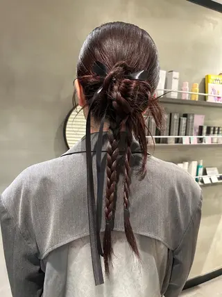 セミロング ヘアアレンジ デザイン/アレンジ ❤︎イシイレイのヘアスタイル