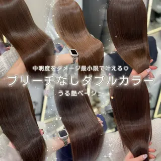 ロング カラー うる艶カラー×韓国 ヘア/Yumi🎀のヘアスタイル