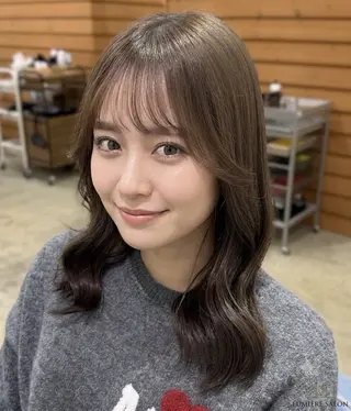 セミロング カラー マンツーマン施術 🥥國谷俊介🥥のヘアスタイル