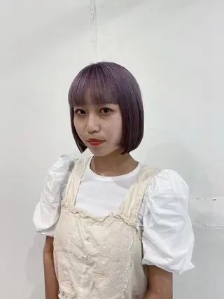 ショート カラー 茉樹@pullnoc /新宿/ボブ/モードのヘアスタイル