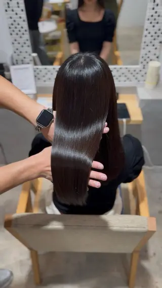 ロング 髪質改善・ クロスパーマ◎倉澤のヘアスタイル