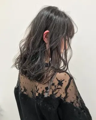 セミロング カラー 💞あざと可愛い💞 児玉大地のヘアスタイル