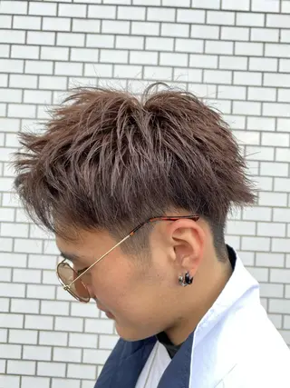ショート カラー メンズ 堀 広夢のヘアスタイル