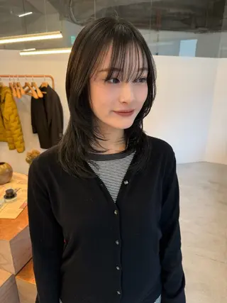ミディアム fubuki🪷 似合わせカットカラーのヘアスタイル