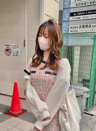 ミディアム カラー ヘアアレンジ 🌻ミラクル美容師 🌻✨クッポ✨のヘアスタイル
