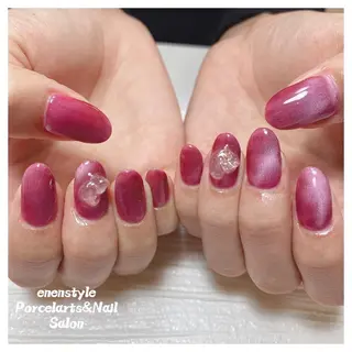 ミディアム ネイル 🐾enen style 🐾のネイルデザイン