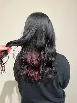 ロング カラー 杉田 実来のヘアスタイル