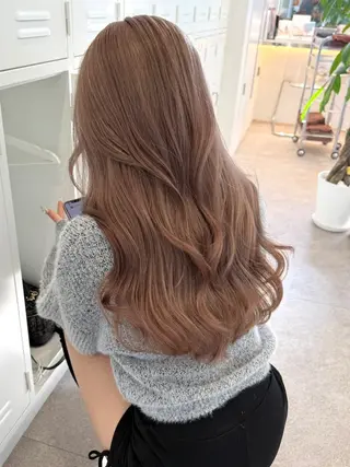 ロング カラー 似合わせ×ブリーチダ ブルカラー渋谷/大雅のヘアスタイル