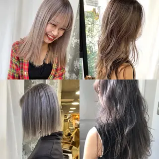 ミディアム カラー Pia ツボイ ケイタのヘアスタイル